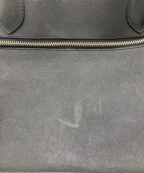 PELLE MORBIDA（ペッレモルビダ）PELLE MORBIDA (ペッレモルビダ) レザーハンドバッグ ブラックの古着・服飾アイテム