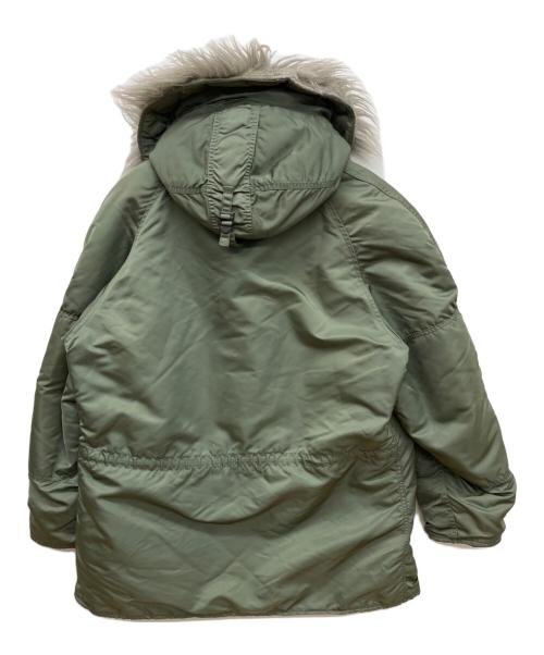 ALPHA（アルファ）ALPHA (アルファ) 旧型80's N-3Bタイプコート オリーブ サイズ:Lの古着・服飾アイテム
