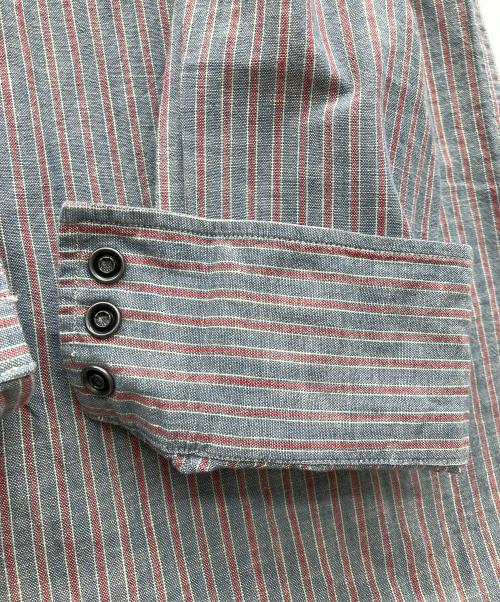 RRL（ダブルアールエル）RRL (ダブルアールエル) ヒッコリーウエスタンシャツ グレー サイズ:XSの古着・服飾アイテム