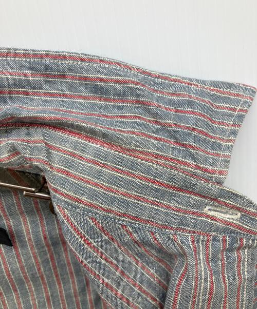 RRL（ダブルアールエル）RRL (ダブルアールエル) ヒッコリーウエスタンシャツ グレー サイズ:XSの古着・服飾アイテム