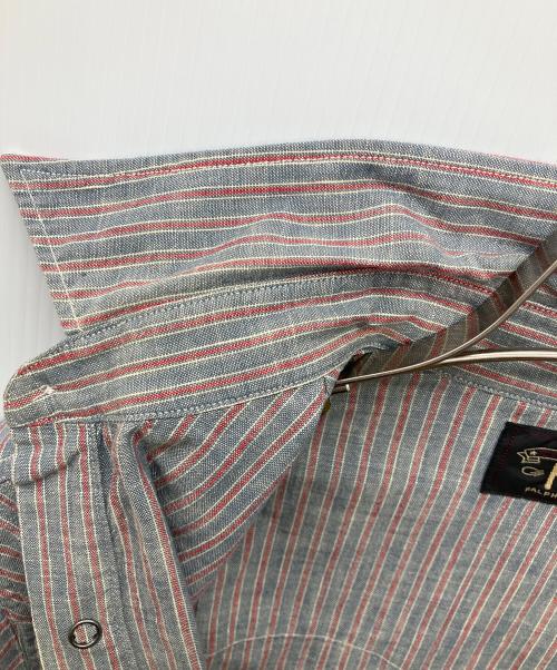 RRL（ダブルアールエル）RRL (ダブルアールエル) ヒッコリーウエスタンシャツ グレー サイズ:XSの古着・服飾アイテム