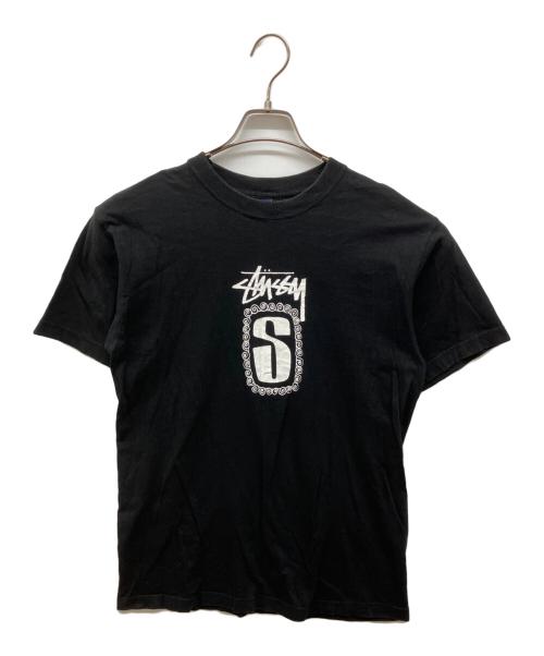 stussy（ステューシー）stussy (ステューシー) 90's~00's center logo Tシャツ ブラック サイズ:Mの古着・服飾アイテム