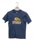stussyステューシー）の古着「プリントTシャツ」｜ネイビー