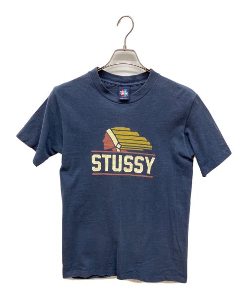 stussy（ステューシー）stussy (ステューシー) プリントTシャツ ネイビー サイズ:Ｓの古着・服飾アイテム