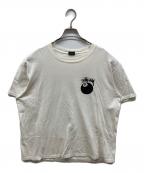 stussyステューシー）の古着「8ボールロゴTシャツ」｜ホワイト