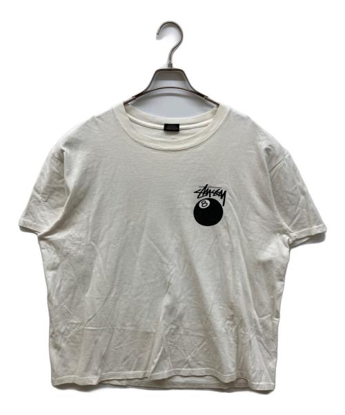 stussy（ステューシー）stussy (ステューシー) 8ボールロゴTシャツ ホワイト サイズ:Lの古着・服飾アイテム
