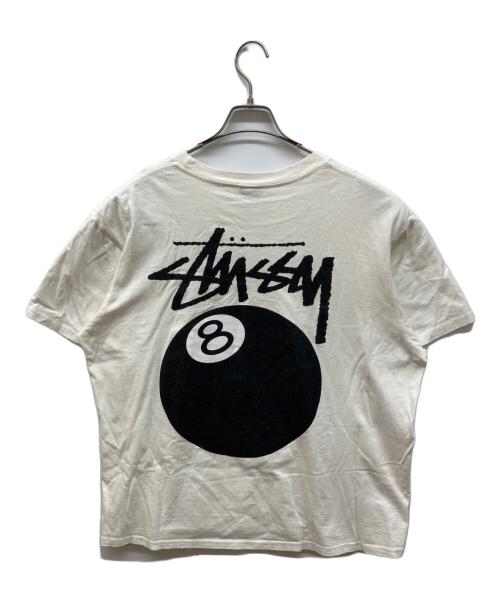 stussy（ステューシー）stussy (ステューシー) 8ボールロゴTシャツ ホワイト サイズ:Lの古着・服飾アイテム