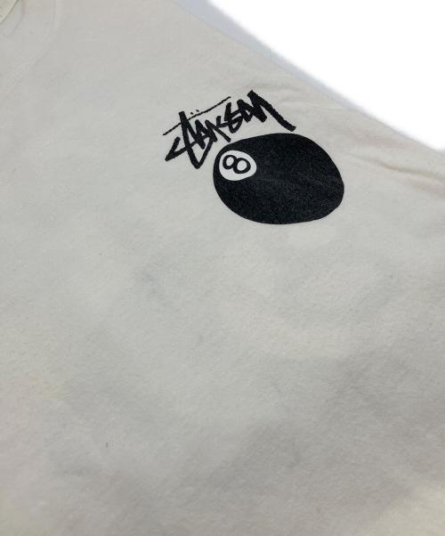 stussy（ステューシー）stussy (ステューシー) 8ボールロゴTシャツ ホワイト サイズ:Lの古着・服飾アイテム