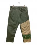 FITHフィス）の古着「Deformed Duck Cloth Pants　ダッククロスパンツ」｜カーキ