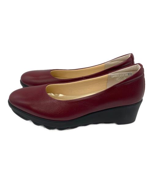 hills avenue（ヒルズアヴェニュー）hills avenue (ヒルズアヴェニュー) ウェーブソール ウェッジソール パンプス レッド サイズ:23.5の古着・服飾アイテム