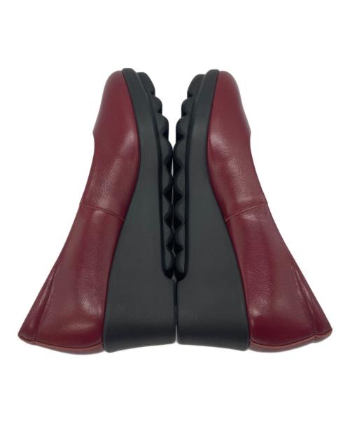 hills avenue（ヒルズアヴェニュー）hills avenue (ヒルズアヴェニュー) ウェーブソール ウェッジソール パンプス レッド サイズ:23.5の古着・服飾アイテム