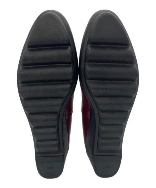 hills avenue（ヒルズアヴェニュー）hills avenue (ヒルズアヴェニュー) ウェーブソール ウェッジソール パンプス レッド サイズ:23.5の古着・服飾アイテム