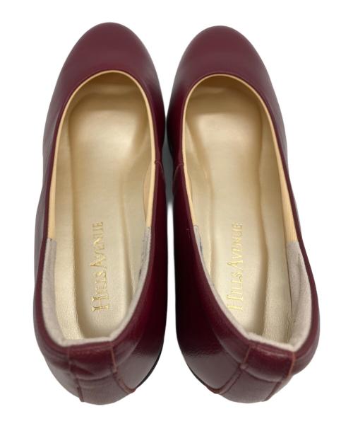 hills avenue（ヒルズアヴェニュー）hills avenue (ヒルズアヴェニュー) ウェーブソール ウェッジソール パンプス レッド サイズ:23.5の古着・服飾アイテム