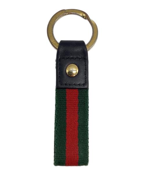GUCCI（グッチ）GUCCI (グッチ) GGパール シェリーライン キーリング　キーホルダー グリーンの古着・服飾アイテム