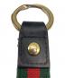 中古・古着 GUCCI (グッチ) GGパール シェリーライン キーリング　キーホルダー グリーン：5000円