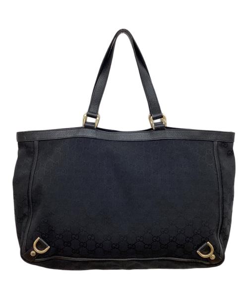 GUCCI（グッチ）GUCCI (グッチ) GGキャンバストートバッグ ブラック サイズ:下記参照の古着・服飾アイテム
