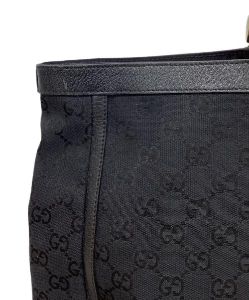 GUCCI（グッチ）GUCCI (グッチ) GGキャンバストートバッグ ブラック サイズ:下記参照の古着・服飾アイテム