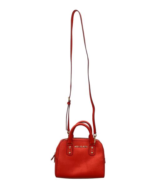 MICHAEL KORS（マイケル・コース）MICHAEL KORS (マイケル・コース) レザー2WAYバッグ レッドの古着・服飾アイテム