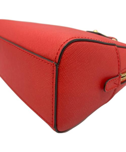 MICHAEL KORS（マイケル・コース）MICHAEL KORS (マイケル・コース) レザー2WAYバッグ レッドの古着・服飾アイテム