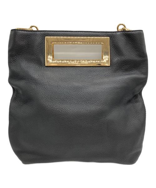 MICHAEL KORS（マイケル・コース）MICHAEL KORS (マイケル・コース) クラッチ2WAYバッグ　ショルダーバッグ ブラックの古着・服飾アイテム