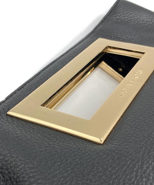 MICHAEL KORS（マイケル・コース）MICHAEL KORS (マイケル・コース) クラッチ2WAYバッグ　ショルダーバッグ ブラックの古着・服飾アイテム