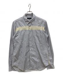 COMME des GARCONS HOMME（コムデギャルソン オム）の古着「縮絨ラインシャツ」｜ブルー