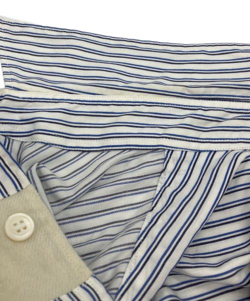 COMME des GARCONS HOMME（コムデギャルソン オム）COMME des GARCONS HOMME (コムデギャルソン オム) 縮絨ラインシャツ ブルー サイズ:Ｍの古着・服飾アイテム