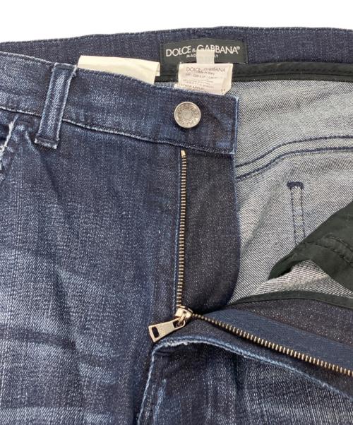 DOLCE & GABBANA（ドルチェ＆ガッバーナ）DOLCE & GABBANA (ドルチェ＆ガッバーナ) ウォッシュ加工ストレッチ素材ジーンズ ネイビー サイズ:48の古着・服飾アイテム