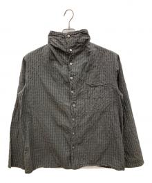 plantation（プランテーション）の古着「ハイネックシワ加工シャツ」｜グレー