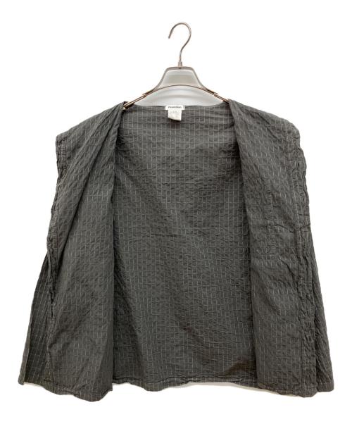 plantation（プランテーション）Plantation (プランテーション) ハイネックシワ加工シャツ グレー サイズ:Ｍの古着・服飾アイテム
