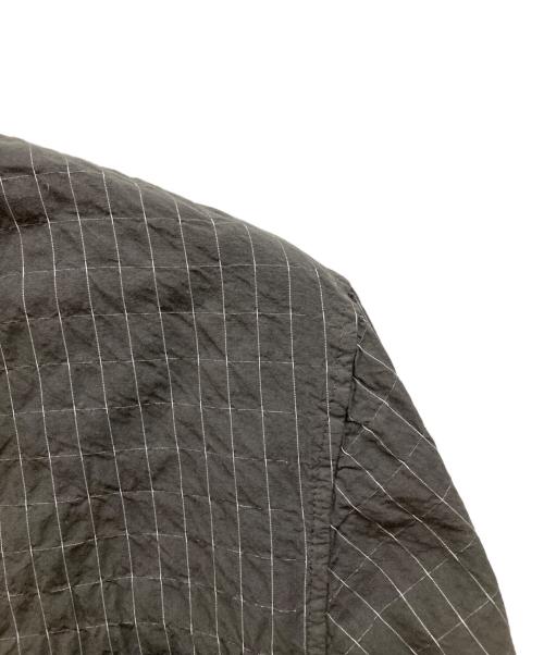 plantation（プランテーション）Plantation (プランテーション) ハイネックシワ加工シャツ グレー サイズ:Ｍの古着・服飾アイテム
