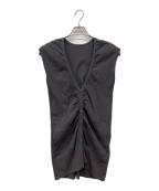 ISSEY MIYAKE meイッセイ ミヤケ ミー）の古着「シワ加工ストレッチ変形ベスト」｜グレー