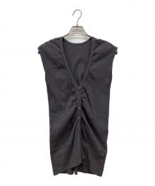 ISSEY MIYAKE me（イッセイ ミヤケ ミー）の古着「シワ加工ストレッチ変形ベスト」｜グレー