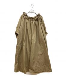 Uhr（ウーア）の古着「Gathered Chambray Dress」｜ブラウン
