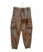 EMPORIO ARMANIエンポリオアルマーニ）の古着「ナイロンカーゴパンツ」｜ブラウン