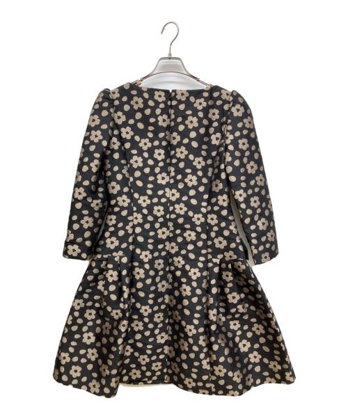 M'S GRACY（エムズグレイシー）M'S GRACY (エムズグレイシー) フラワージャガードワンピース ブラック サイズ:38の古着・服飾アイテム