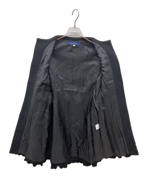 M'S GRACY（エムズグレイシー）M'S GRACY (エムズグレイシー) フリルノーカラーコート ブラック サイズ:38の古着・服飾アイテム