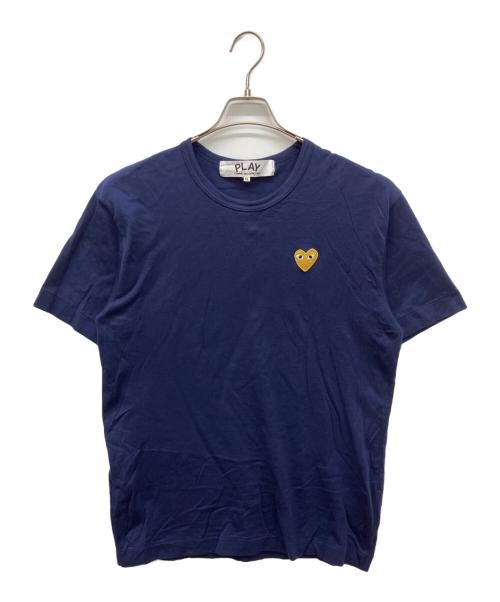 PLAY COMME des GARCONS（プレイコムデギャルソン）PLAY COMME des GARCONS (プレイコムデギャルソン) ロゴワッペンTシャツ ネイビー サイズ:XLの古着・服飾アイテム