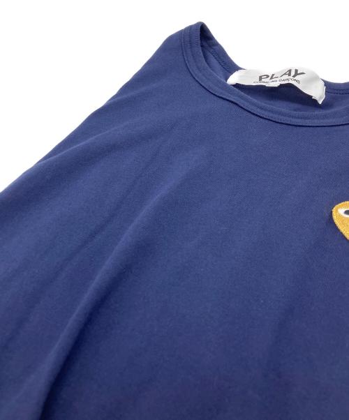 PLAY COMME des GARCONS（プレイコムデギャルソン）PLAY COMME des GARCONS (プレイコムデギャルソン) ロゴワッペンTシャツ ネイビー サイズ:XLの古着・服飾アイテム