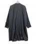Y's (ワイズ) WOOL GABARDINE COLLARLESS DRESS ブラック サイズ:1：38000円