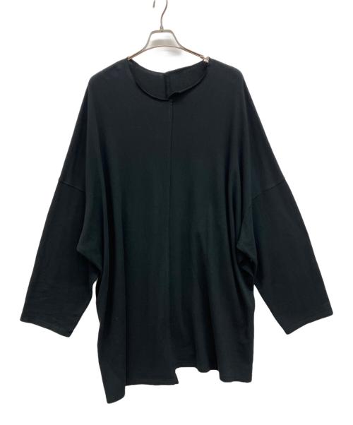 YOHJI YAMAMOTO（ヨウジヤマモト）YOHJI YAMAMOTO (ヨウジヤマモト) インサイドアウトロングカットソー ブラック サイズ:2の古着・服飾アイテム