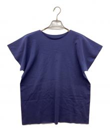 me ISSEY MIYAKE（ミーイッセイ ミヤケ）の古着「ハーフスリーブカットソー」｜パープル