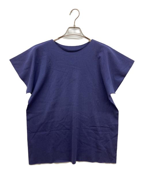 me ISSEY MIYAKE（ミーイッセイ ミヤケ）me ISSEY MIYAKE (ミーイッセイ ミヤケ) ハーフスリーブカットソー パープル サイズ:Freeの古着・服飾アイテム