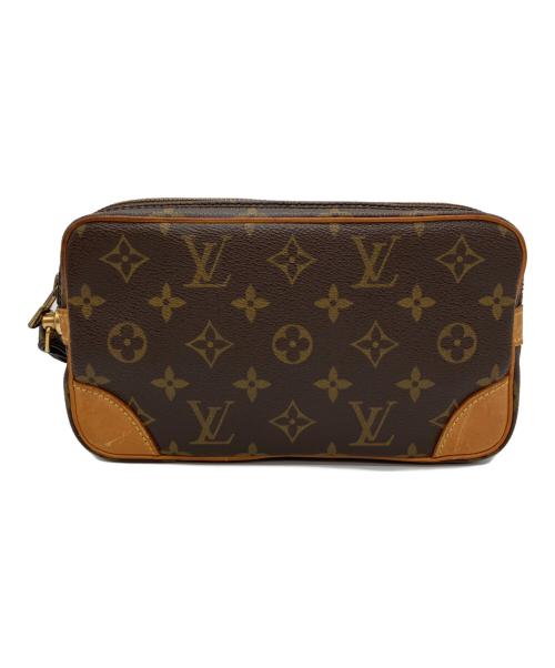 LOUIS VUITTON（ルイ ヴィトン）LOUIS VUITTON (ルイ ヴィトン) クラッチバッグ ブラウンの古着・服飾アイテム