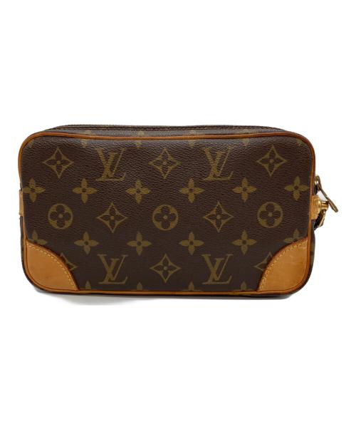 LOUIS VUITTON（ルイ ヴィトン）LOUIS VUITTON (ルイ ヴィトン) クラッチバッグ ブラウンの古着・服飾アイテム