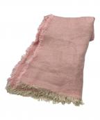 ASAUCE MELERアソースメレ）の古着「ヘビーリネン大判ストール」｜ピンク