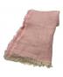 ASAUCE MELER（アソースメレ）の古着「ヘビーリネン大判ストール」｜ピンク