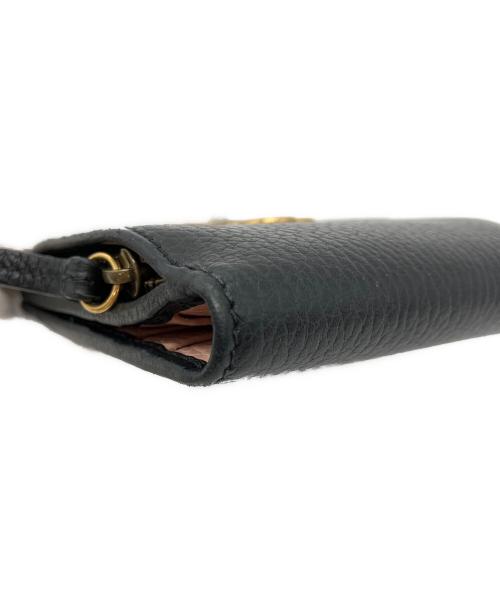 GUCCI（グッチ）GUCCI (グッチ) コンパクトウォレット ブラック サイズ:下記参照の古着・服飾アイテム
