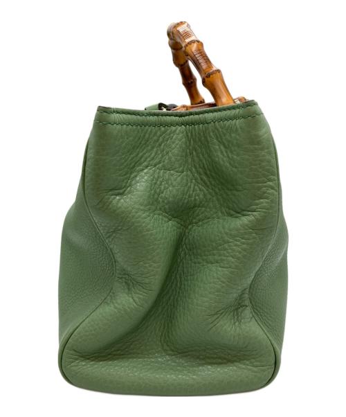 GUCCI（グッチ）GUCCI (グッチ) 2WAYバンブーショッパーミディアムトート グリーン サイズ:下記参照の古着・服飾アイテム