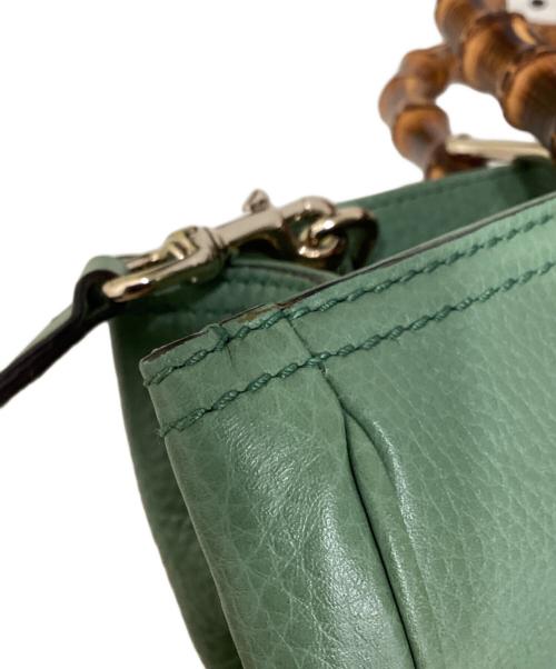GUCCI（グッチ）GUCCI (グッチ) 2WAYバンブーショッパーミディアムトート グリーン サイズ:下記参照の古着・服飾アイテム